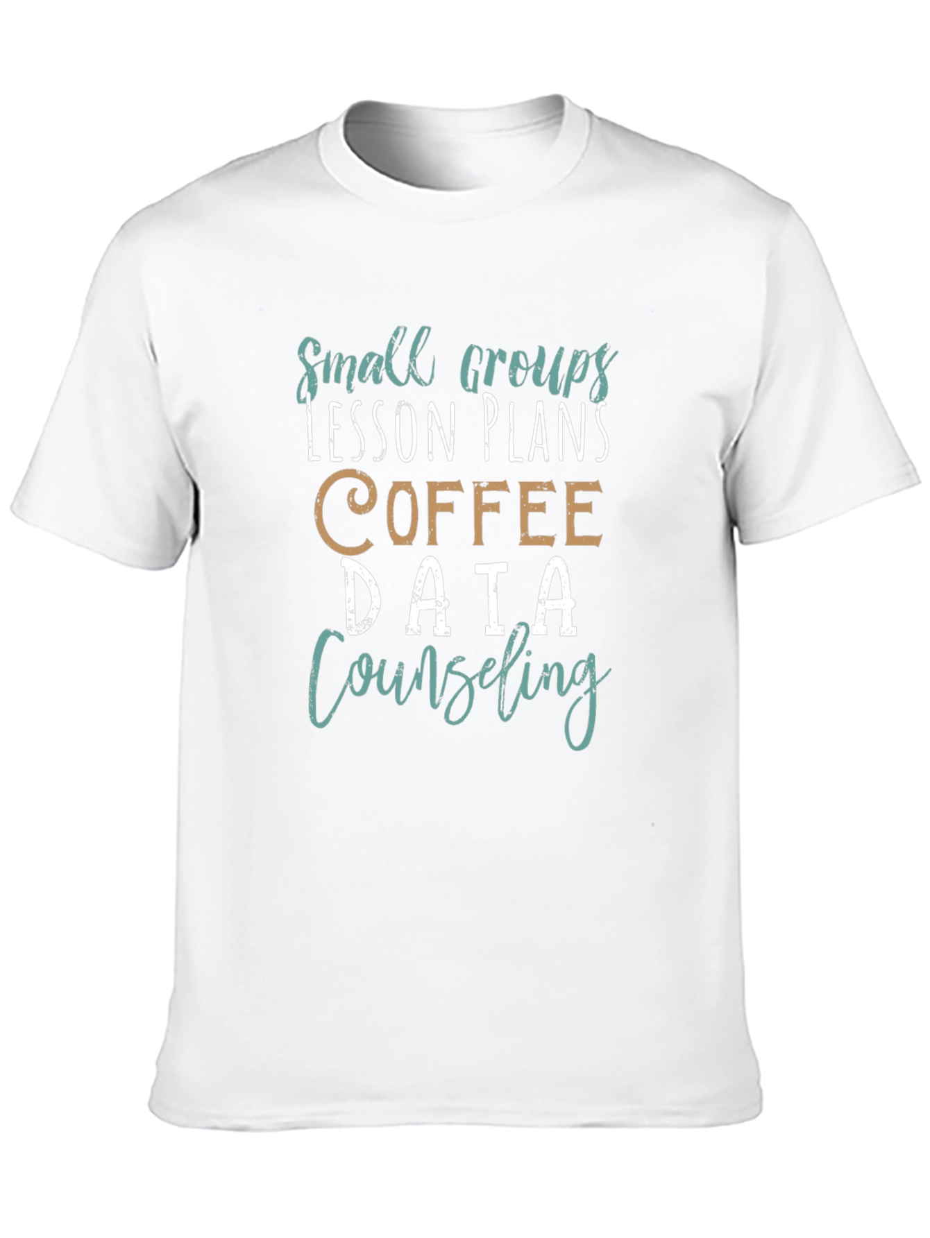 Camiseta Negra Estampada: Grupos Lecciones Café Datos