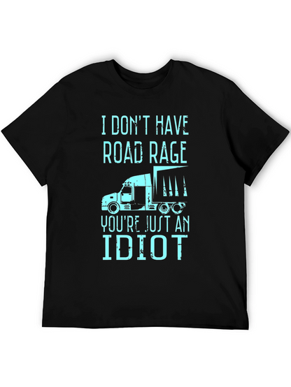 Camiseta Negra con Diseño Humorístico de Conducción