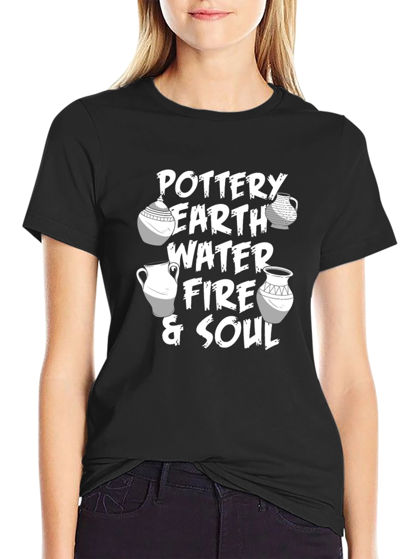 Camiseta Negra - Alfarería Tierra Agua Fuego y Alma