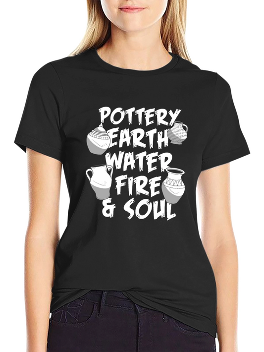 Camiseta Negra - Alfarería Tierra Agua Fuego y Alma