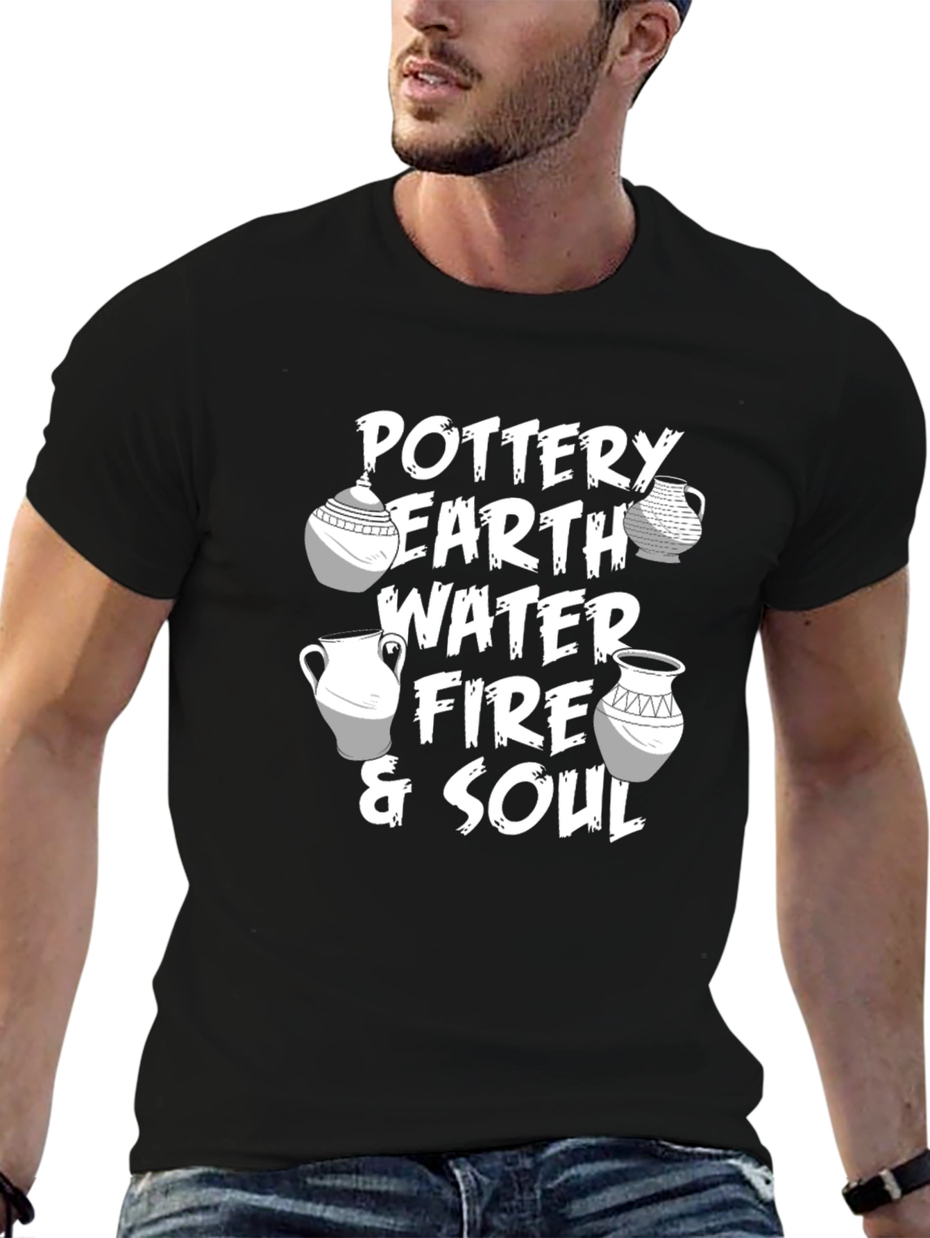 Camiseta Negra - Alfarería Tierra Agua Fuego y Alma
