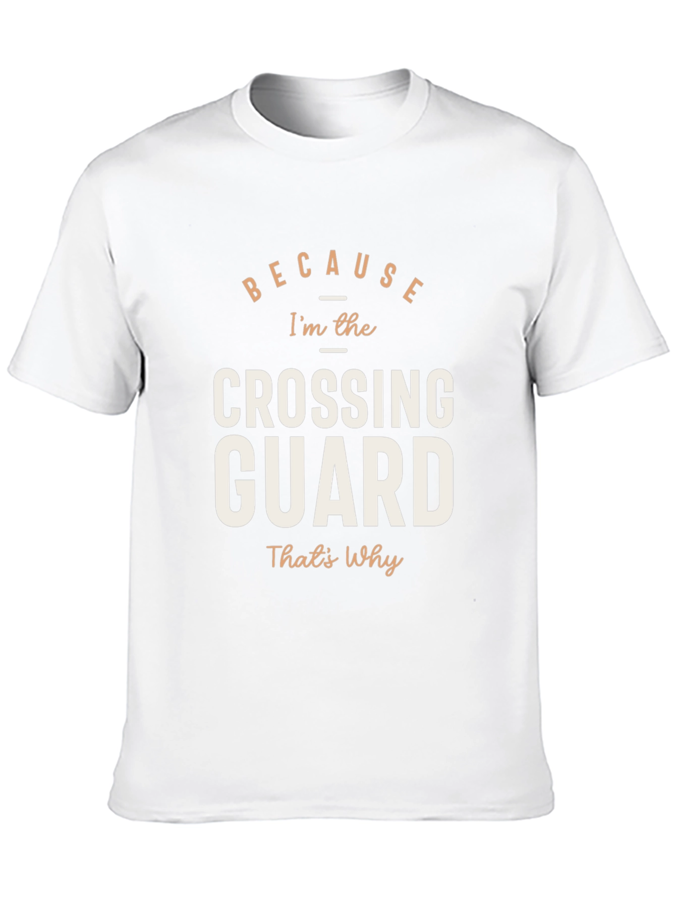 Camiseta Negra: Porque Soy el Guardia de Cruce