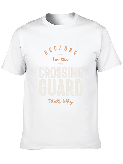 Camiseta Negra: Porque Soy el Guardia de Cruce