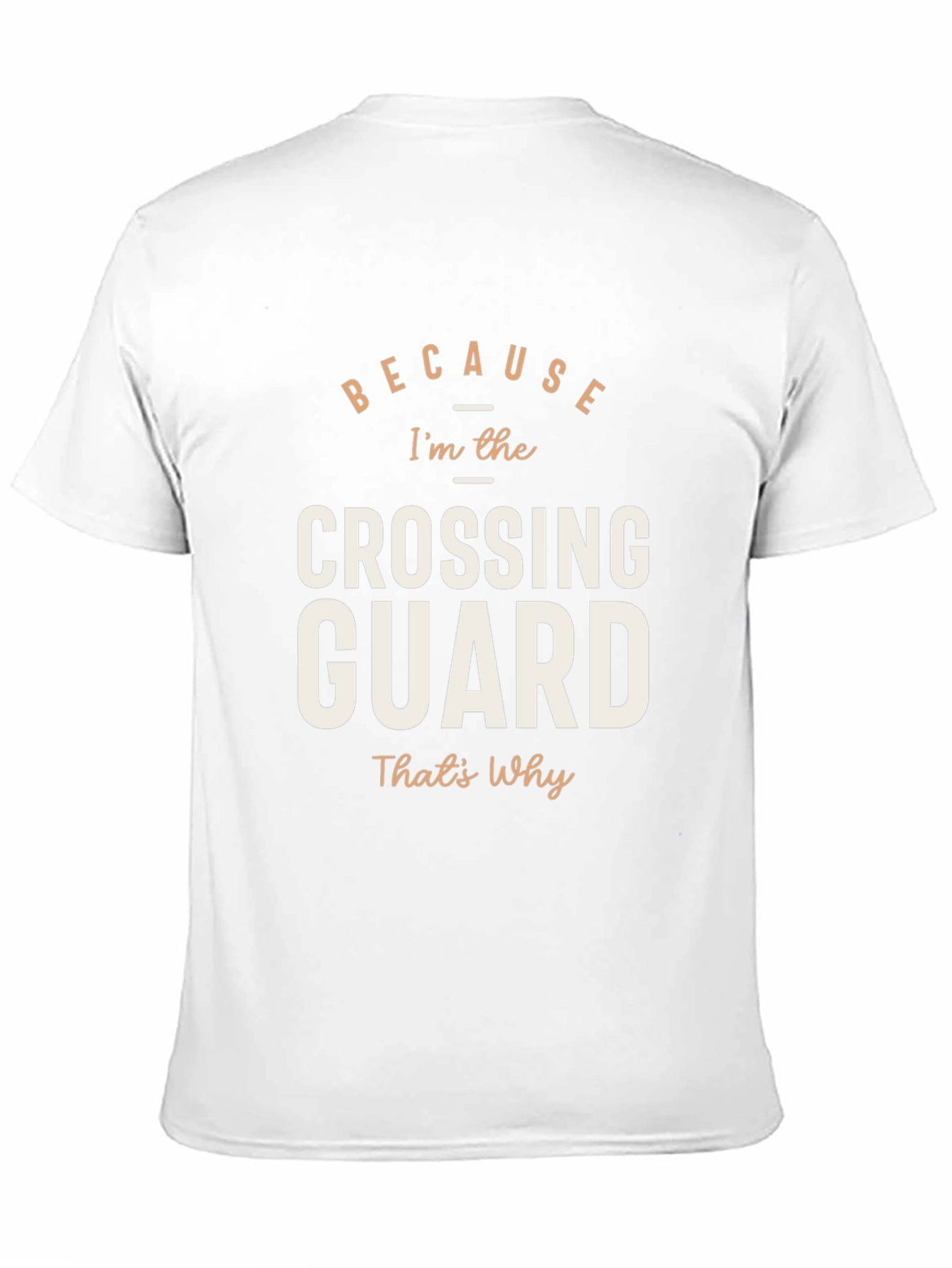 Camiseta Negra: Porque Soy el Guardia de Cruce