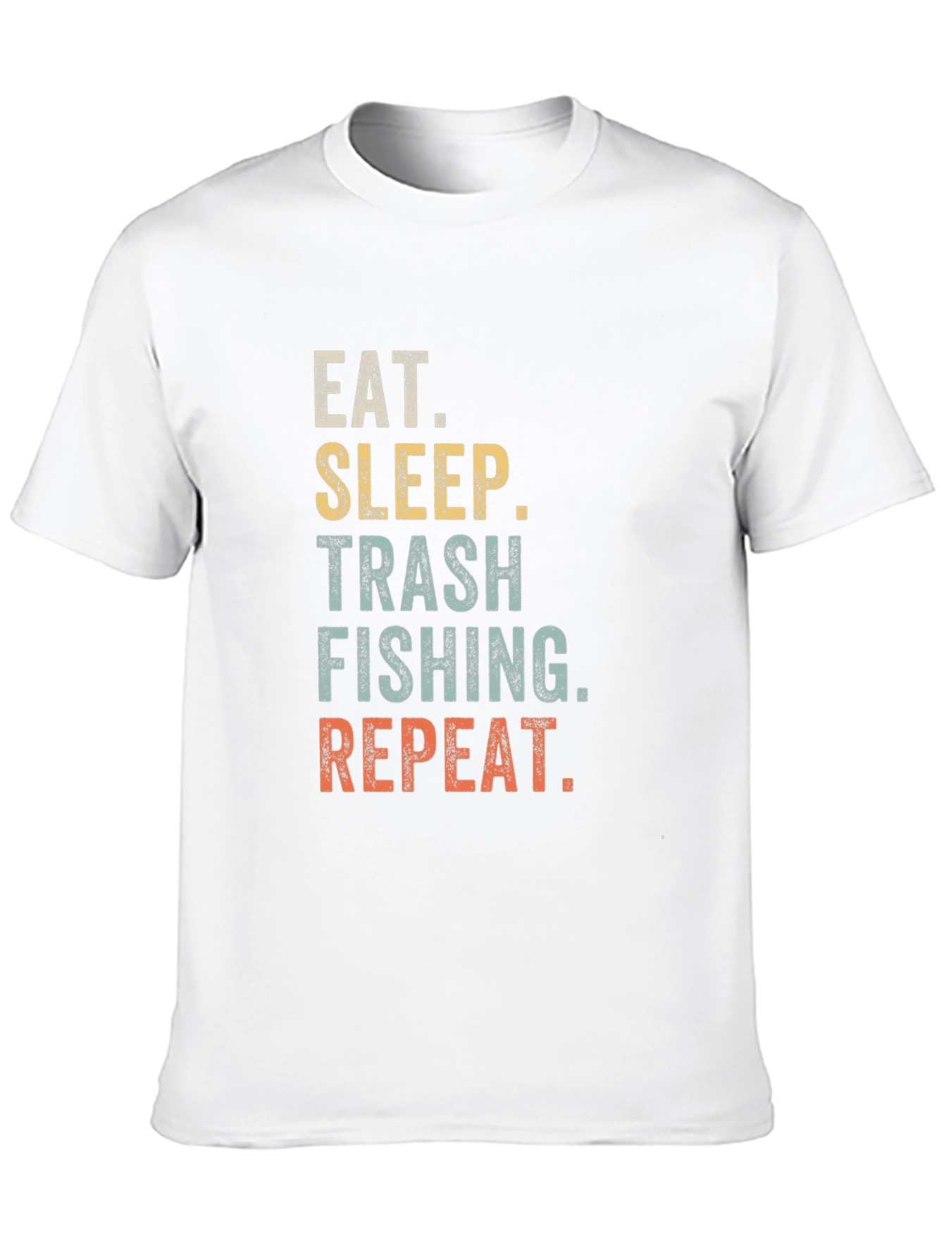 Camiseta Eat Sleep Trash Fishing Repeat para Hombre