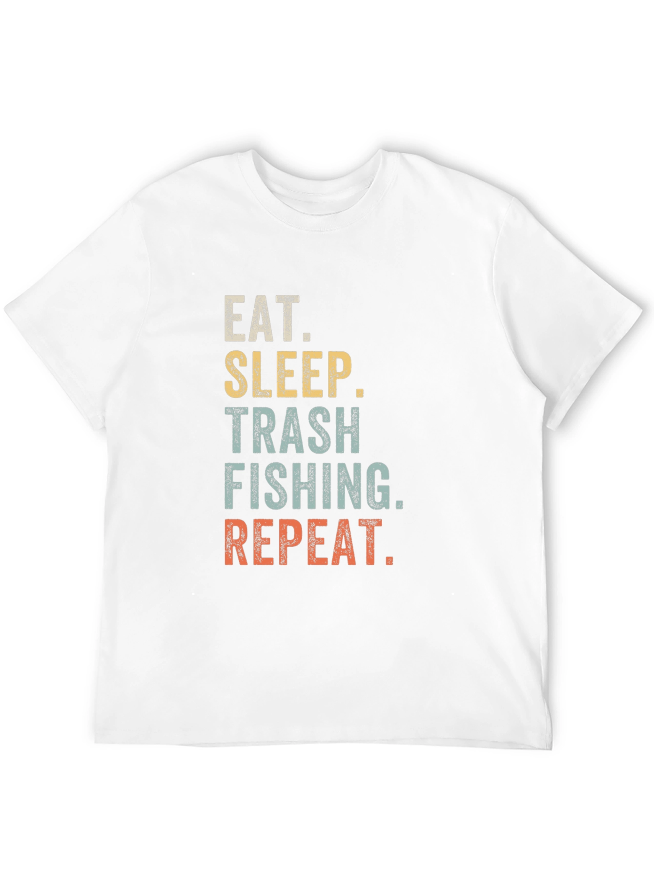 Camiseta Eat Sleep Trash Fishing Repeat para Hombre