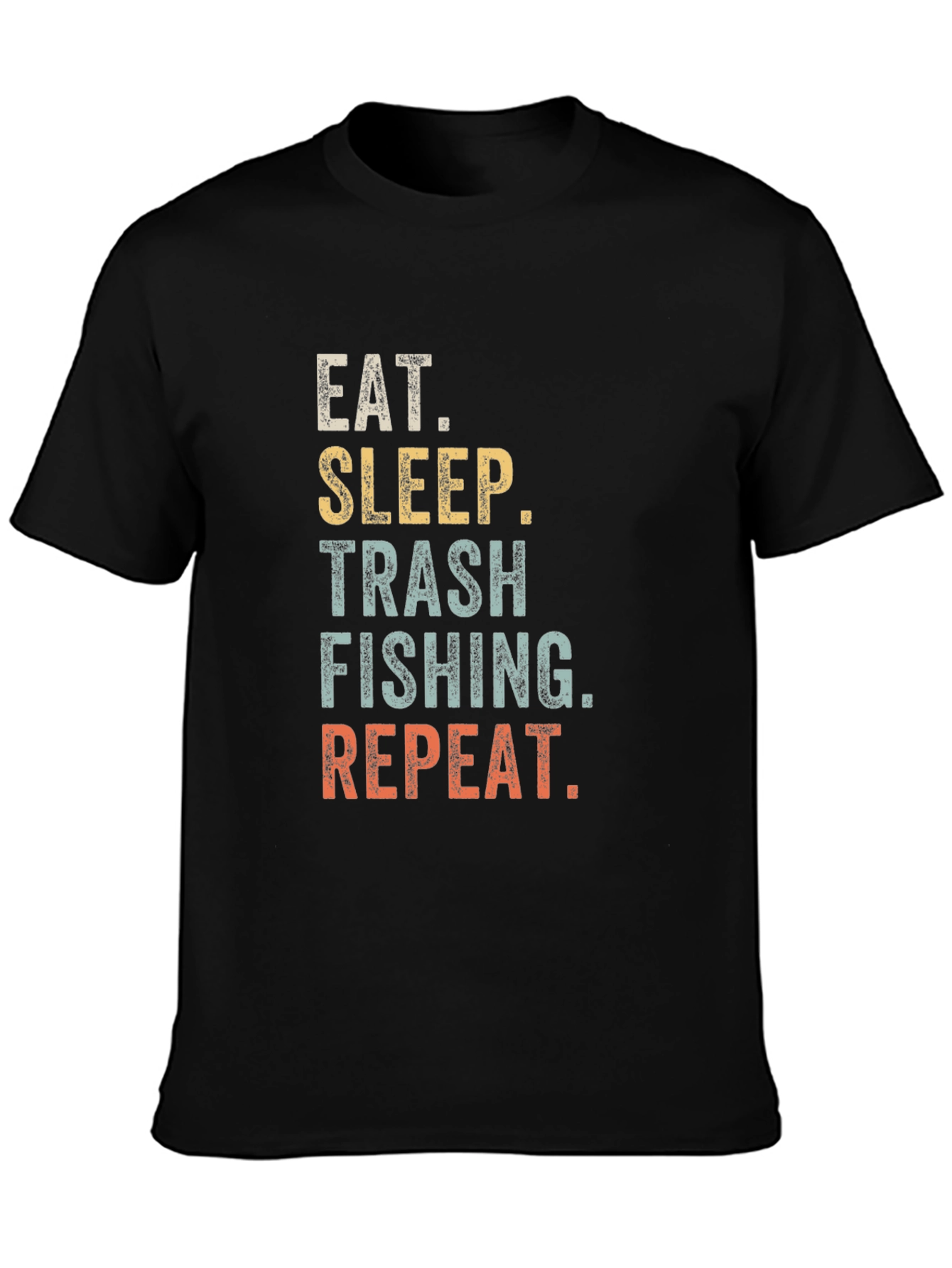 Camiseta Eat Sleep Trash Fishing Repeat para Hombre