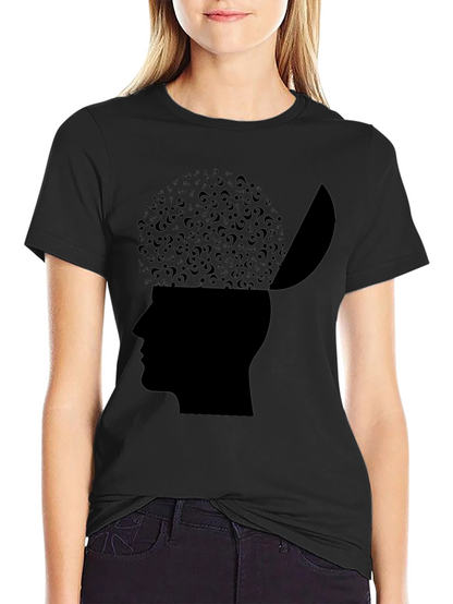 Camiseta Hombre: Mente Abierta Cuestionamientos