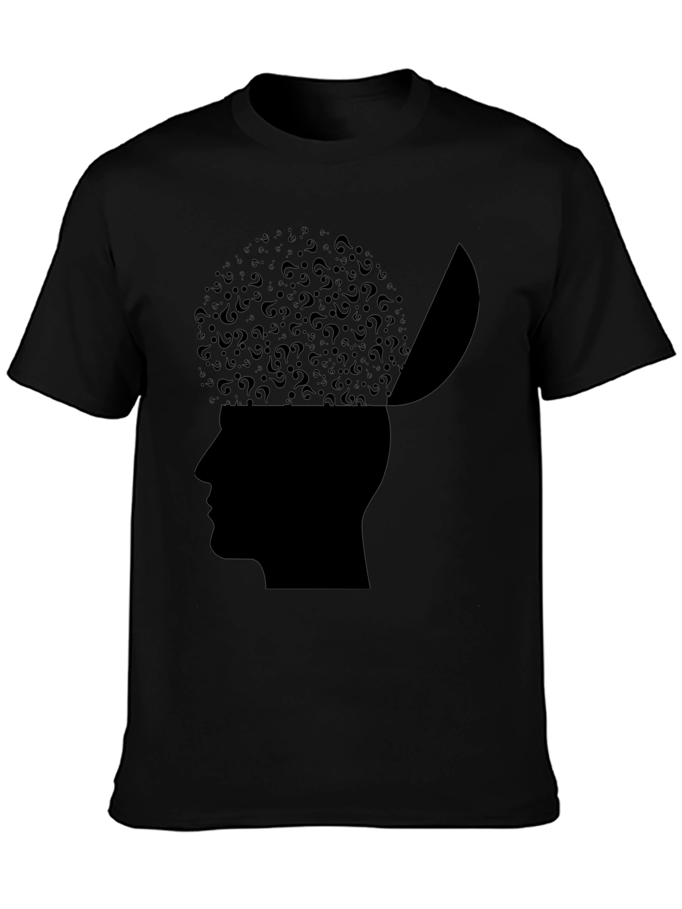 Camiseta Hombre: Mente Abierta Cuestionamientos