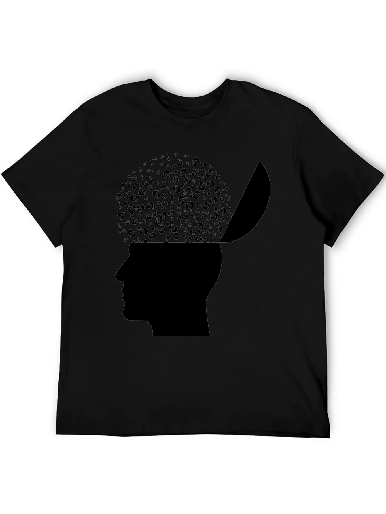 Camiseta Hombre: Mente Abierta Cuestionamientos