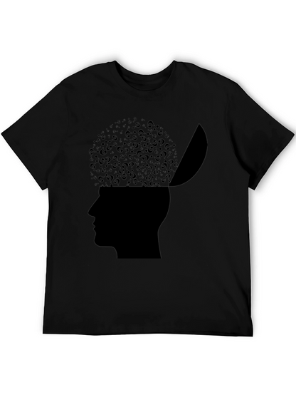 Camiseta Hombre: Mente Abierta Cuestionamientos