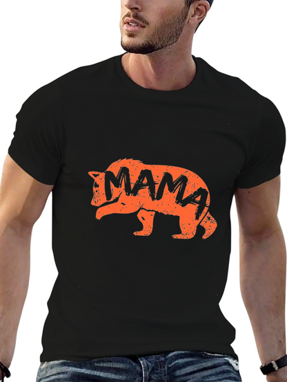 Camiseta Negra Oso Mama