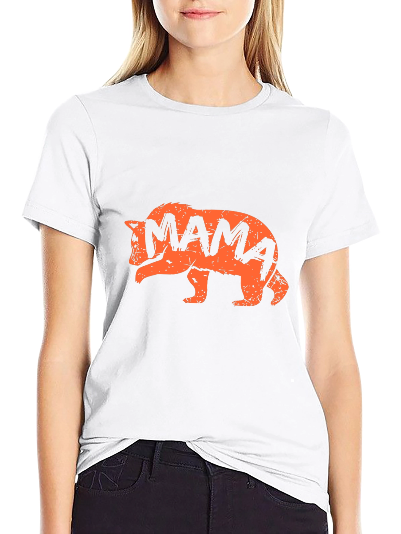 Camiseta Negra Oso Mama