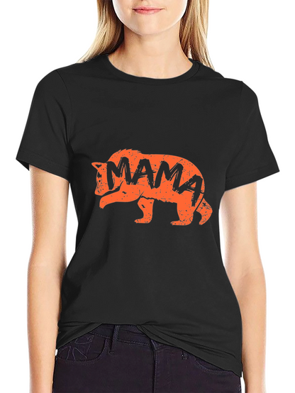 Camiseta Negra Oso Mama