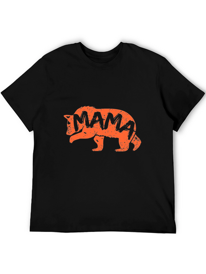 Camiseta Negra Oso Mama