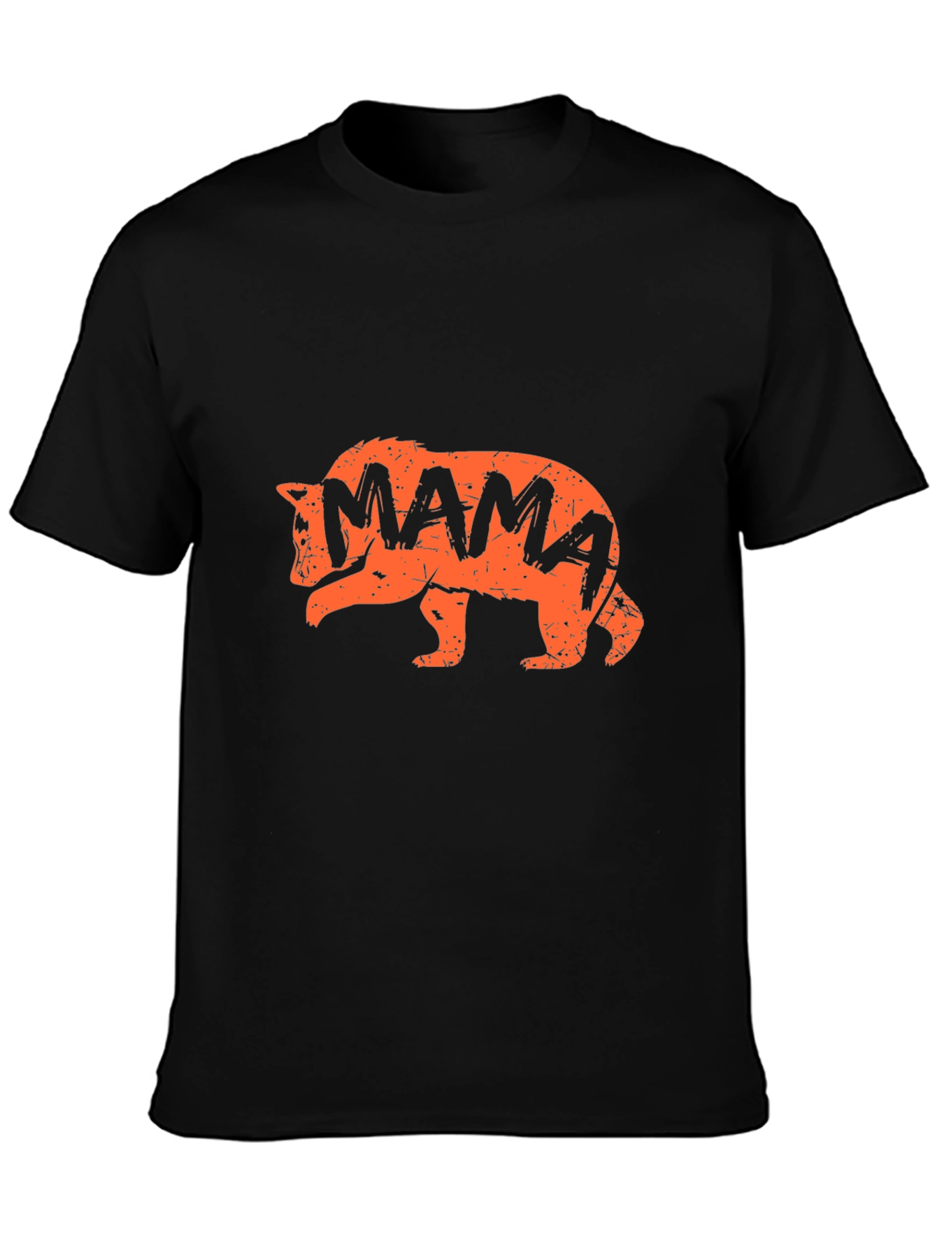 Camiseta Negra Oso Mama