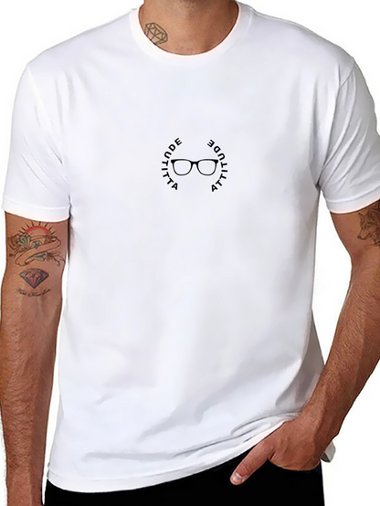 Camiseta Negra Attitude con Gafas