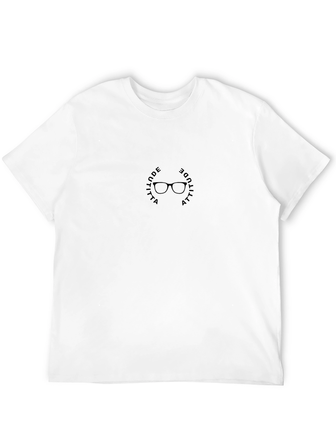 Camiseta Negra Attitude con Gafas