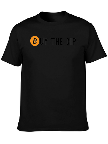 Camiseta Negra Buy The Dip Bitcoin