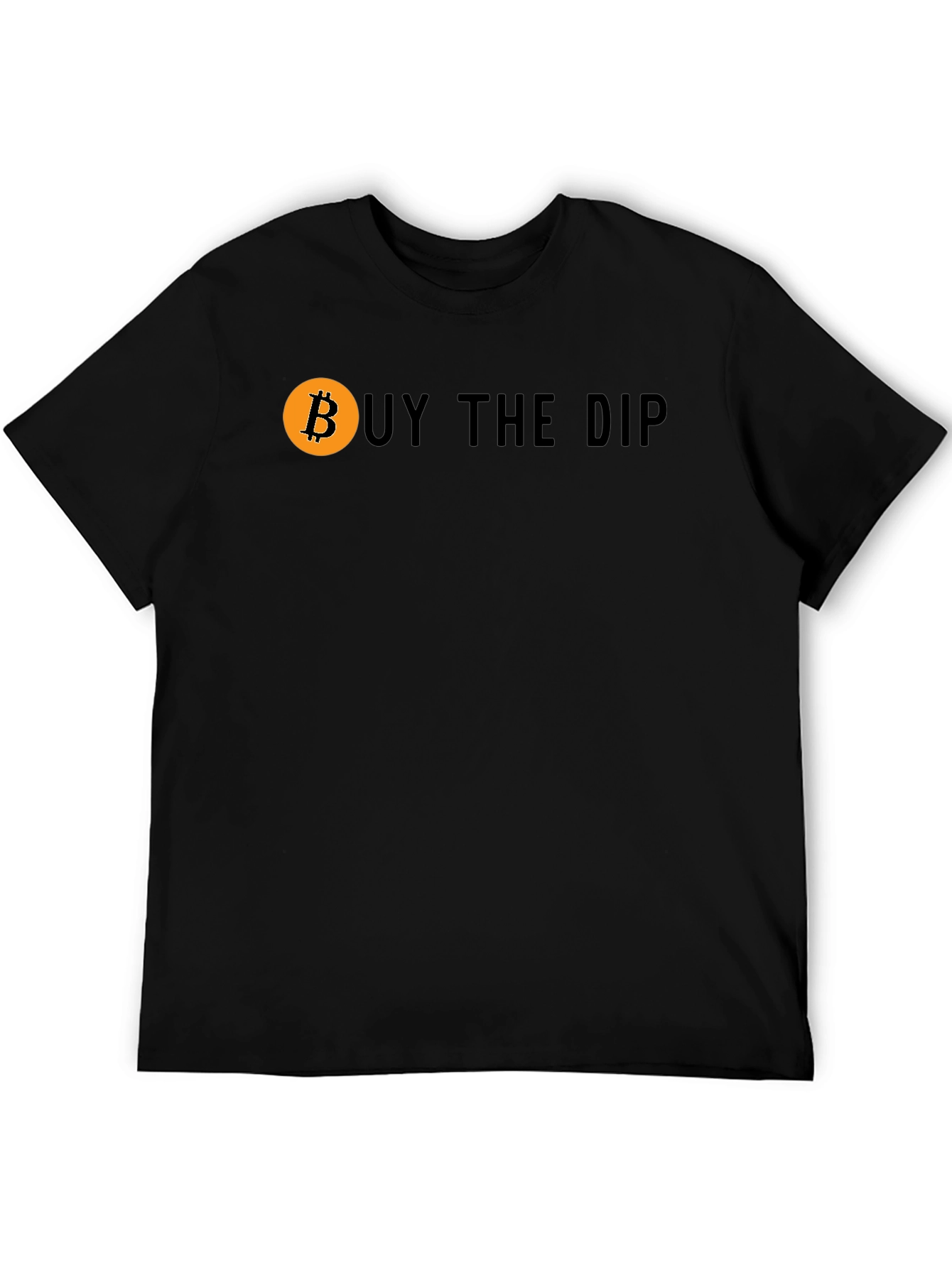 Camiseta Negra Buy The Dip Bitcoin