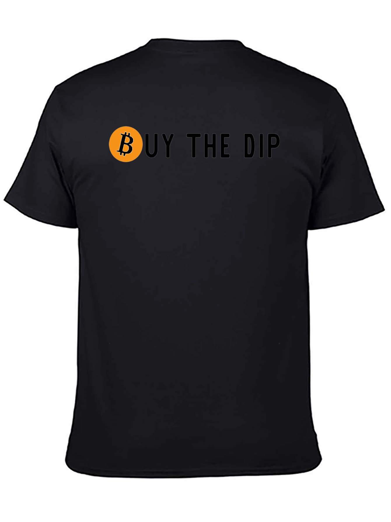 Camiseta Negra Buy The Dip Bitcoin