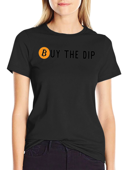 Camiseta Negra Buy The Dip Bitcoin