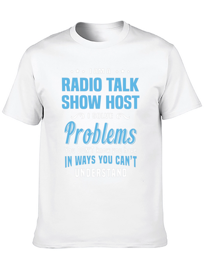 Camiseta Negra de Radio Talk Show Host