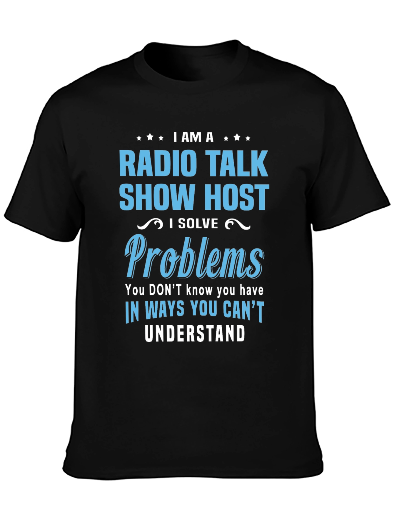 Camiseta Negra de Radio Talk Show Host