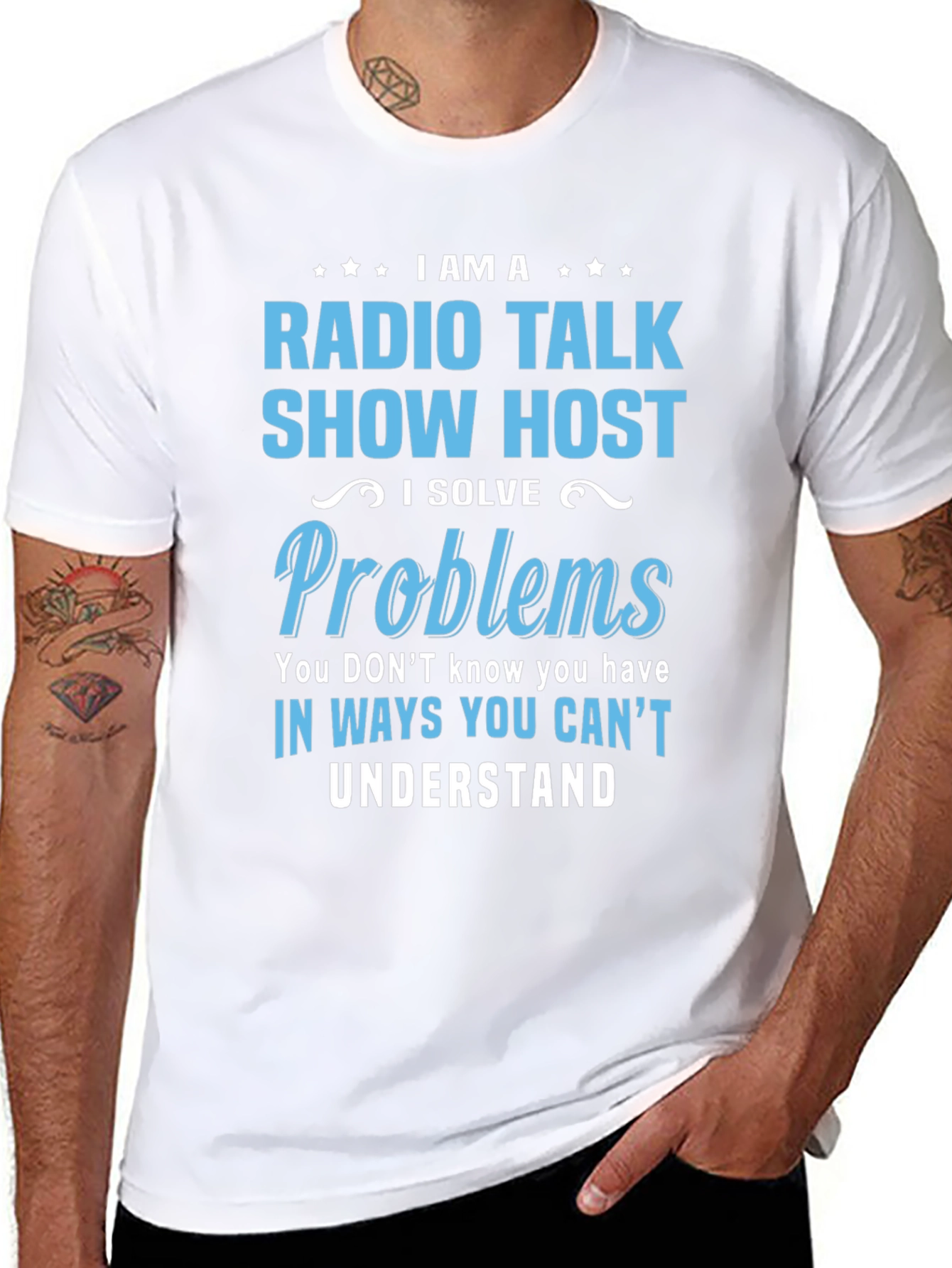 Camiseta Negra de Radio Talk Show Host
