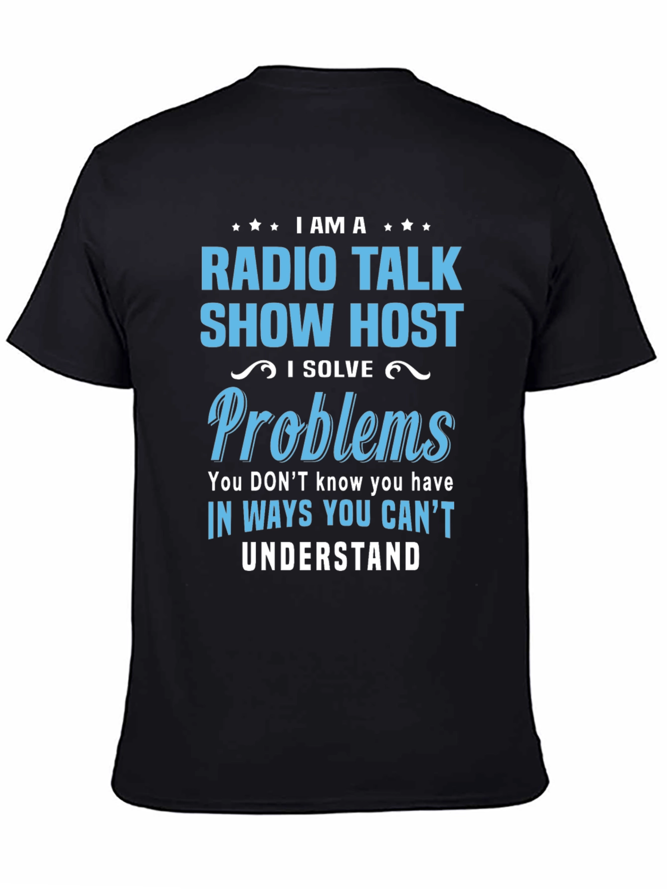 Camiseta Negra de Radio Talk Show Host
