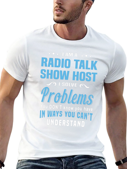 Camiseta Negra de Radio Talk Show Host