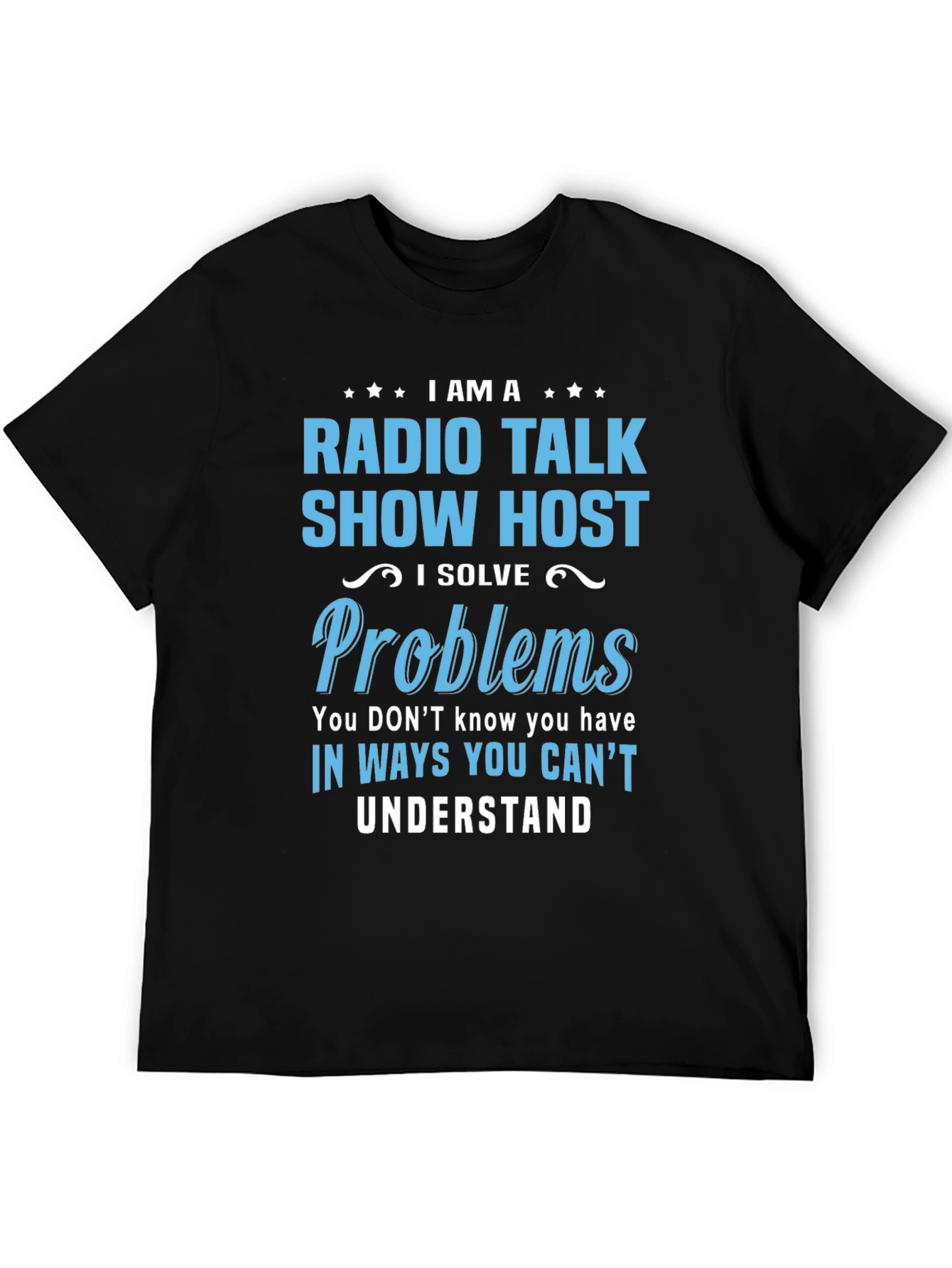 Camiseta Negra de Radio Talk Show Host