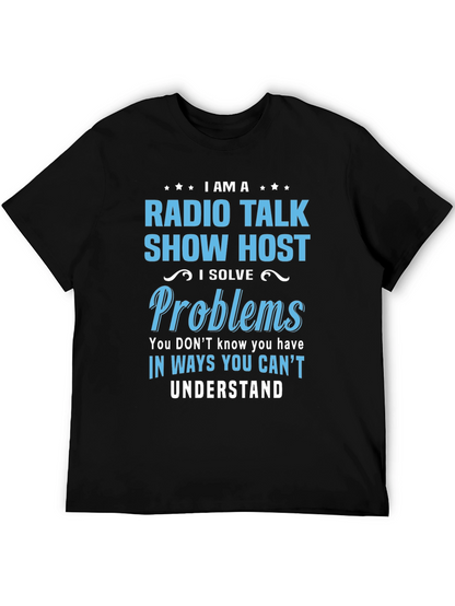 Camiseta Negra de Radio Talk Show Host