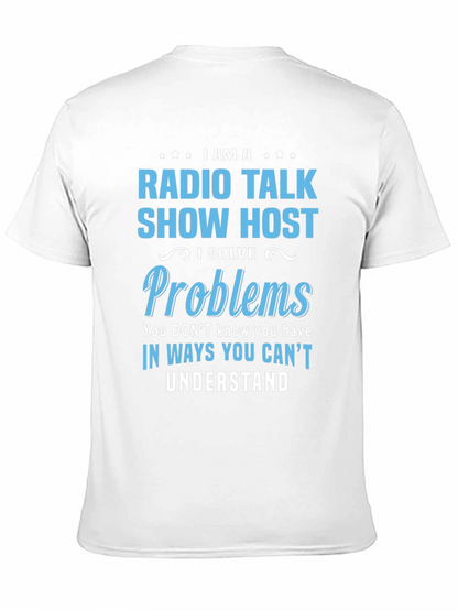 Camiseta Negra de Radio Talk Show Host