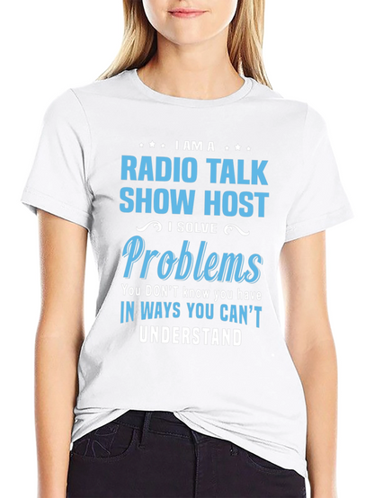 Camiseta Negra de Radio Talk Show Host