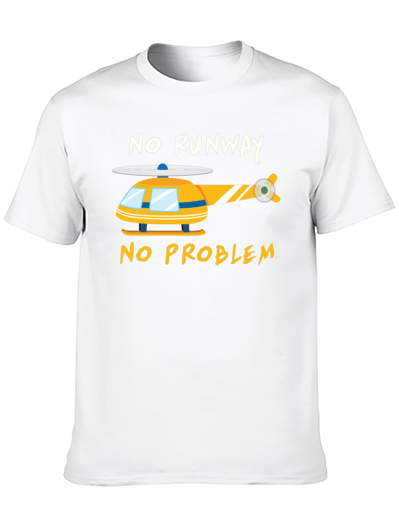 Camiseta Negra Helicóptero - Sin Pista No Hay Problema