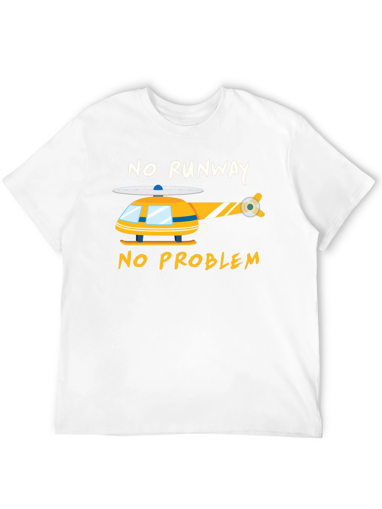 Camiseta Negra Helicóptero - Sin Pista No Hay Problema