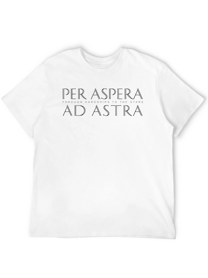 Camiseta Negra Per Aspera Ad Astra - Hombre