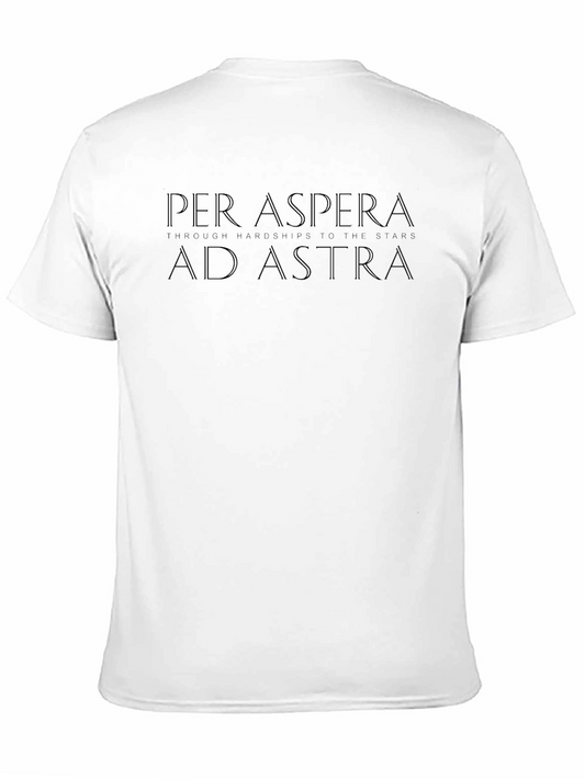 Camiseta Negra Per Aspera Ad Astra - Hombre