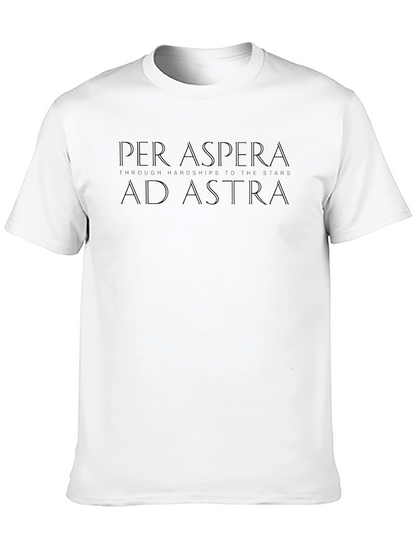 Camiseta Negra Per Aspera Ad Astra - Hombre