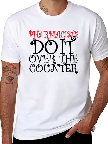 Camiseta Negra Pharmacists Do It Over The Counter