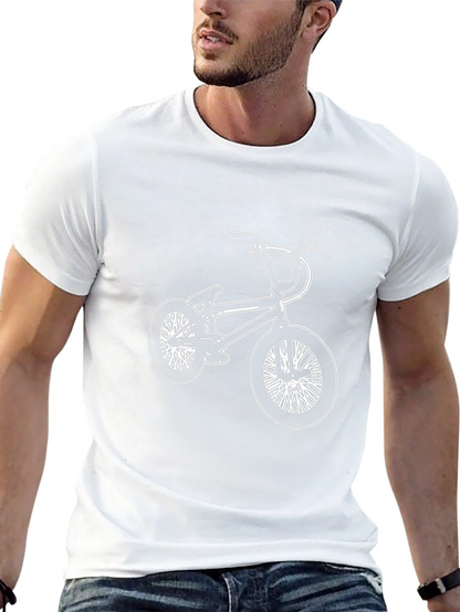 Camiseta Negra con Diseño de Bicicleta BMX