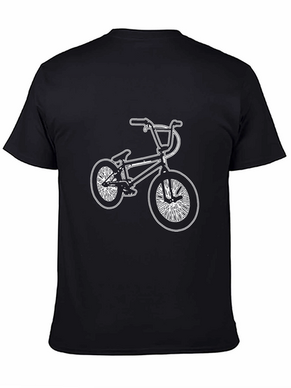 Camiseta Negra con Diseño de Bicicleta BMX