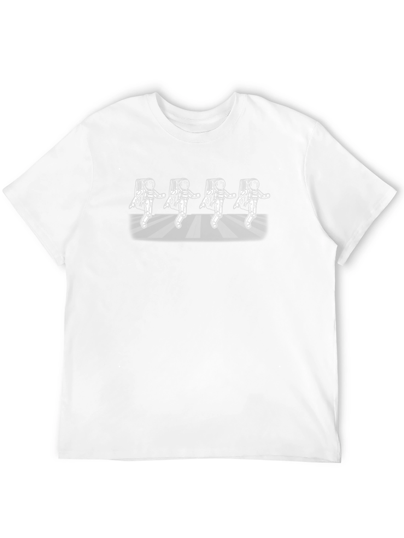 Camiseta Negra con Astronautas Bailando