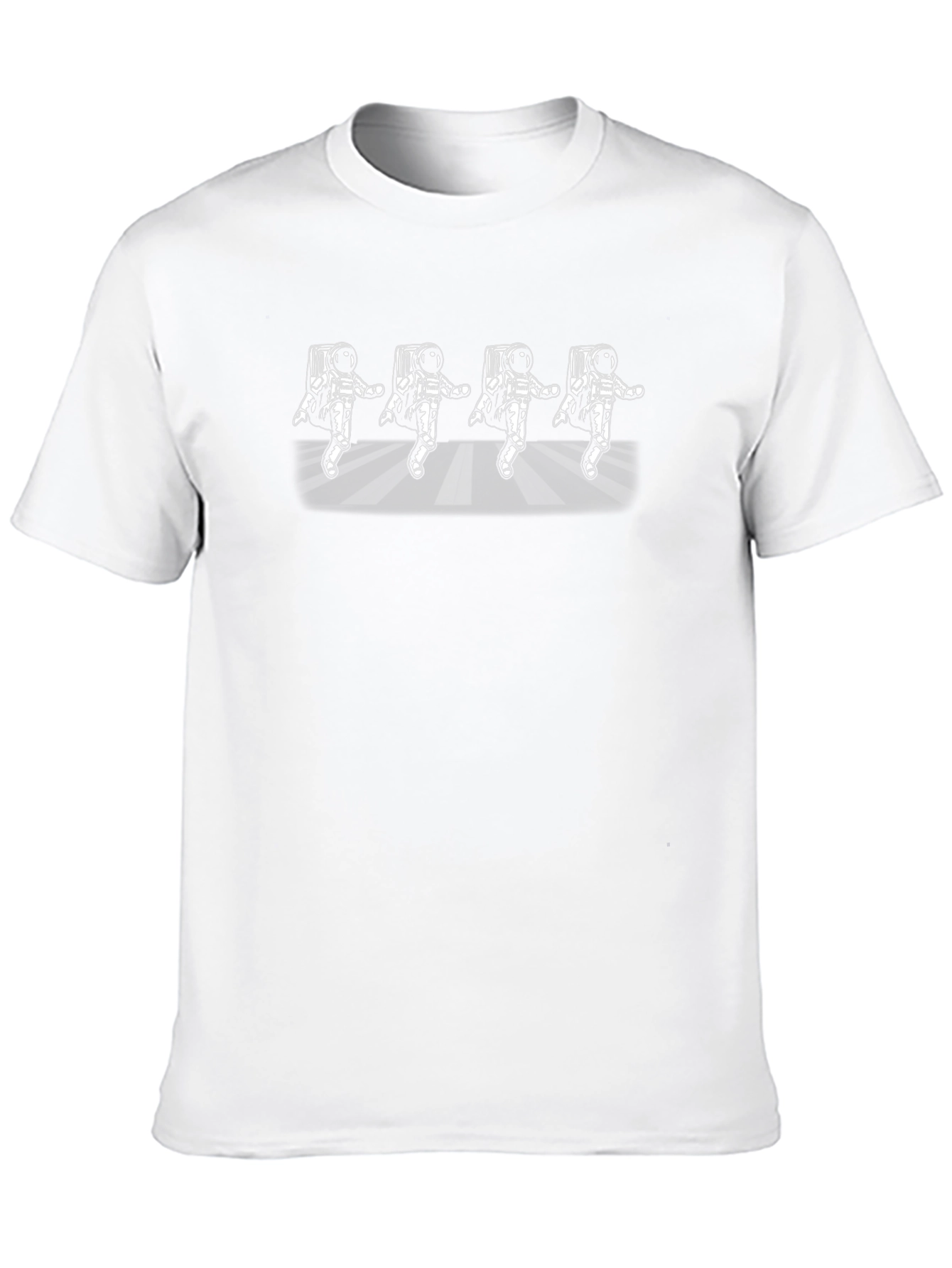 Camiseta Negra con Astronautas Bailando