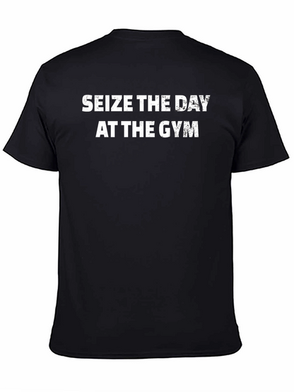 Camiseta Negra: ¡Aprovecha el Día en el Gimnasio!