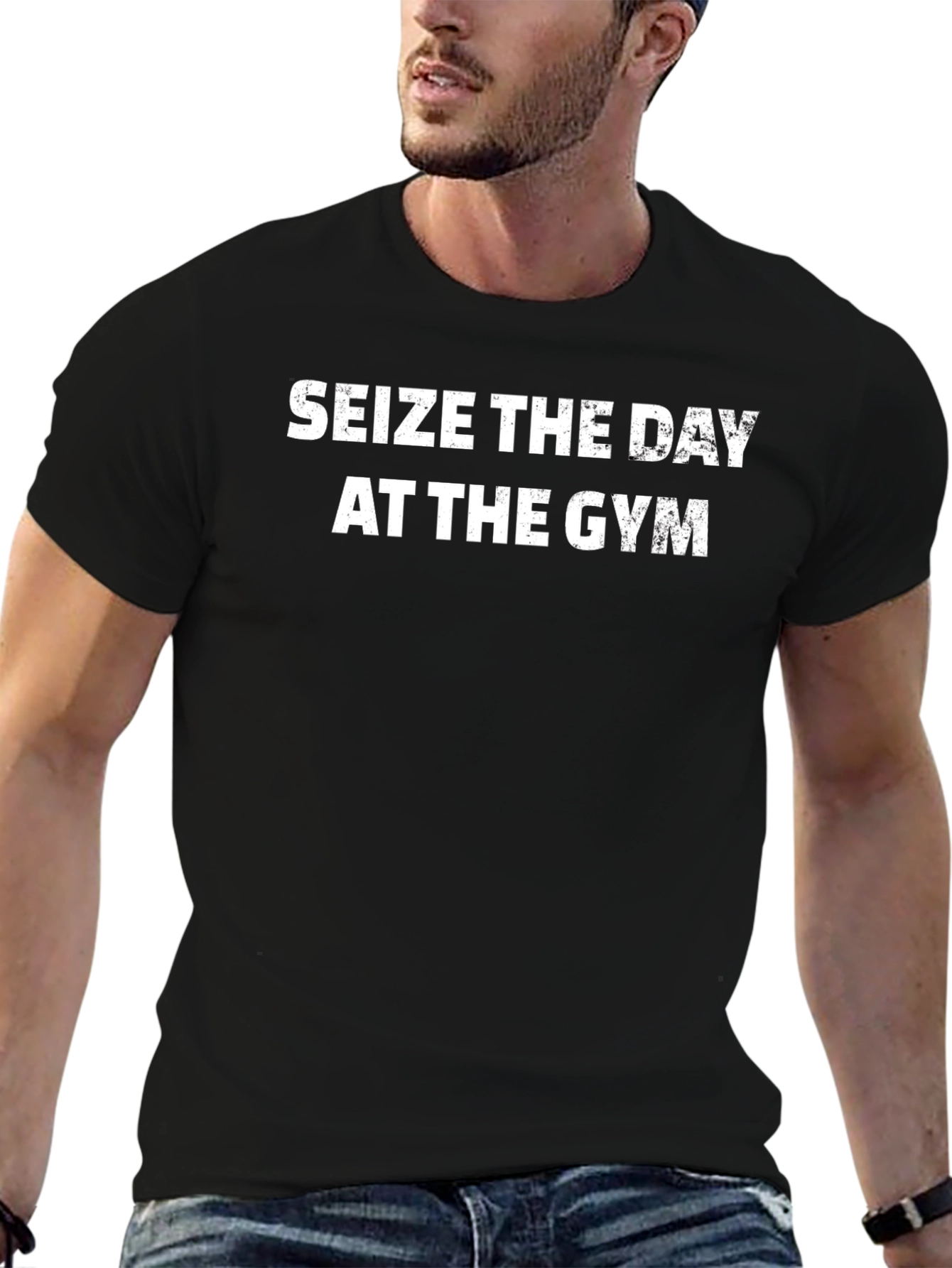 Camiseta Negra: ¡Aprovecha el Día en el Gimnasio!