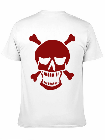 Camiseta Negra con Calavera Pirata Roja