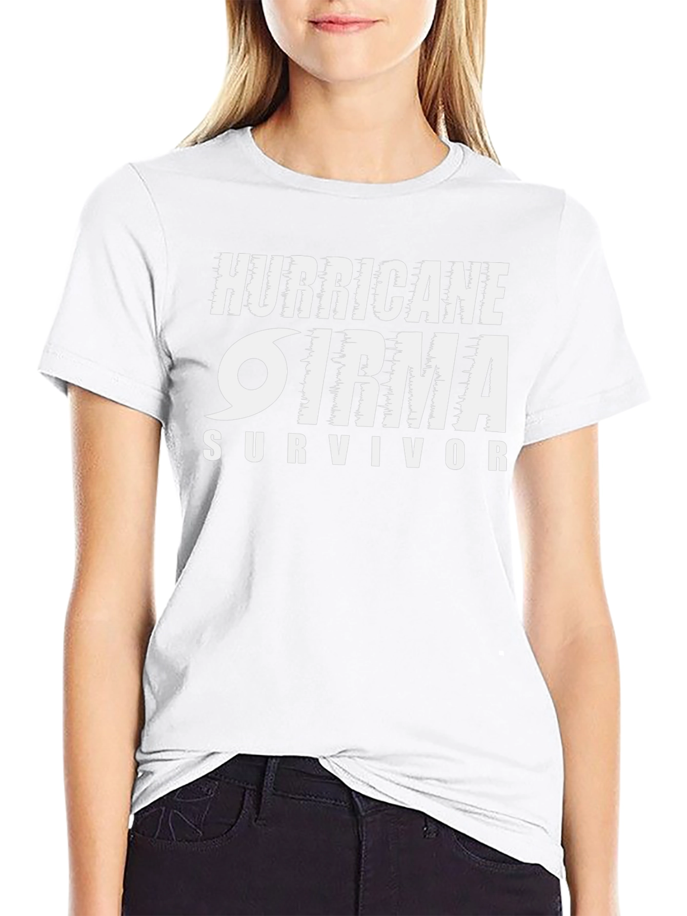 Camiseta Negro Huracán Irma Survivor