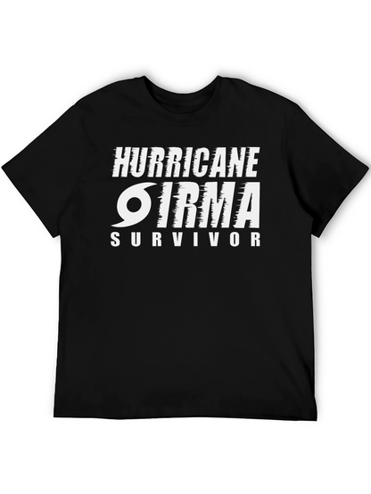 Camiseta Negro Huracán Irma Survivor
